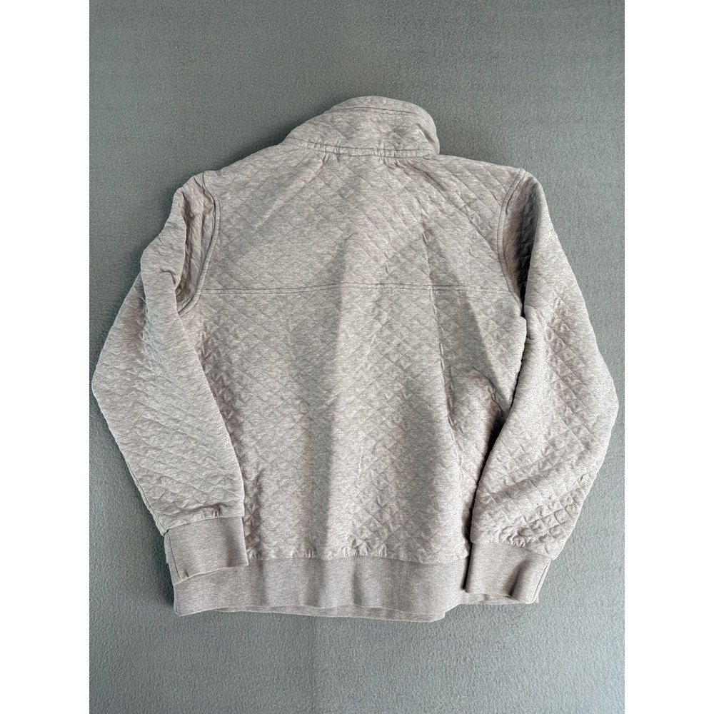 Patagonia Sweatshirt Womens M Gray Organic Cotton Quilt Snap-T Pullover Knit - Picture 2 of 10